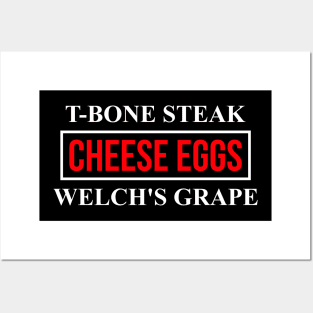 Guest Check - T-Bone Steak, Cheese Eggs, Welch's Grape Posters and Art